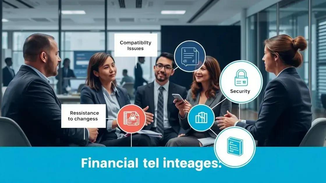 Challenges in integrating financial technology