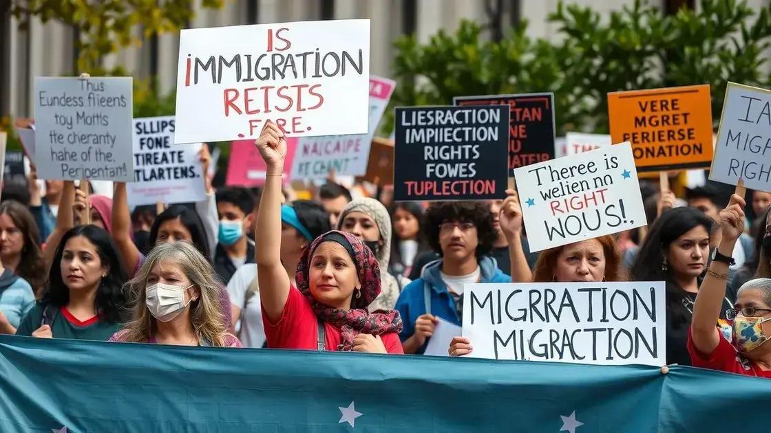 Immigration rights demonstrations escalate in April 2025
